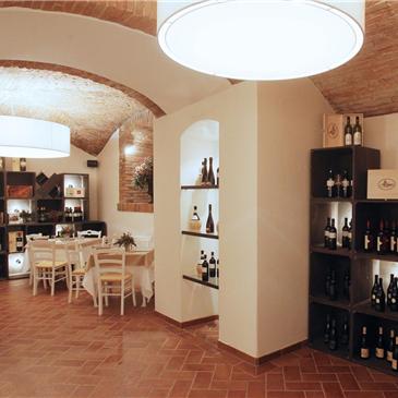 allestimento del ristorante Noema _ mobili e illuminazione